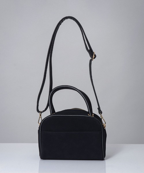 ALTROSE（アルトローズ）の「［ALTROSE/アルトローズ］シック 2WAY ミニボストンバッグ（ボストンバッグ・レディース・カーキ/ブラック/キャメル/ブラウン・FREE）」の2枚目の写真