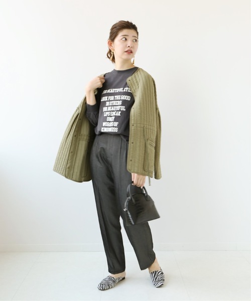 Simplicite（サンプリシテ）の「ロゴオーバーロンT◆（Tシャツ/カットソー・レディース・ホワイト/ブラック・FREE）」の13枚目の写真