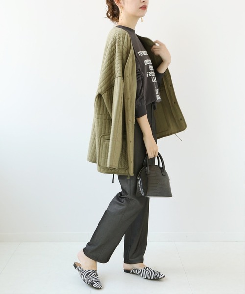 Simplicite（サンプリシテ）の「ロゴオーバーロンT◆（Tシャツ/カットソー・レディース・ホワイト/ブラック・FREE）」の5枚目の写真