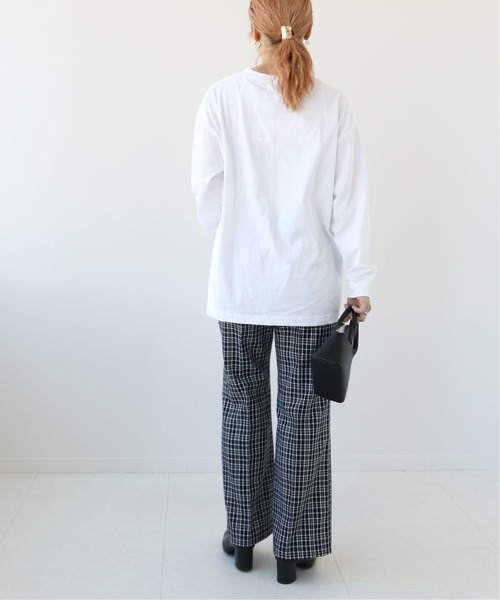 Simplicite（サンプリシテ）の「ロゴオーバーロンT◆（Tシャツ/カットソー・レディース・ホワイト/ブラック・FREE）」の22枚目の写真