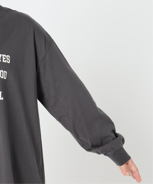 Simplicite（サンプリシテ）の「ロゴオーバーロンT◆（Tシャツ/カットソー・レディース・ホワイト/ブラック・FREE）」の14枚目の写真