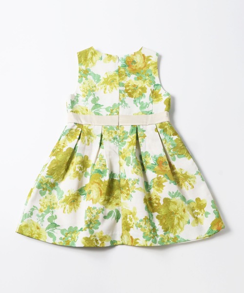 KP（ケーピー）の「スラブグログラン花プリントのジャンパースカート（スーツスカート・キッズ・イエロー/ネイビー・120cm/130cm）」の5枚目の写真