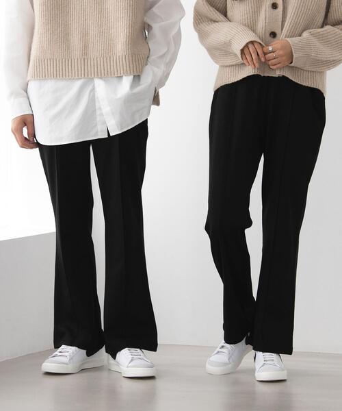 FEELING MADE（フィーリングメイド）の「FEELING MADE ストレッチポンチ セミフレア パンツ <UNISEX>（その他パンツ・レディース・ワインレッド/ベージュ/ブラック・S/M/L）」の6枚目の写真