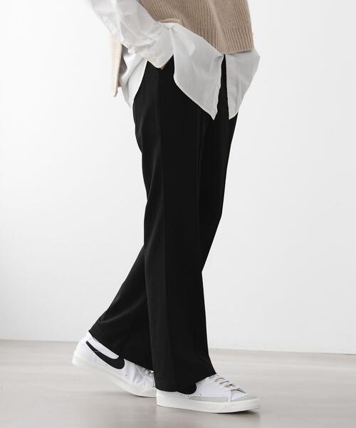 FEELING MADE（フィーリングメイド）の「FEELING MADE ストレッチポンチ セミフレア パンツ <UNISEX>（その他パンツ・レディース・ワインレッド/ベージュ/ブラック・S/M/L）」の12枚目の写真