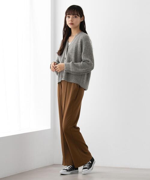 FEELING MADE（フィーリングメイド）の「FEELING MADE ストレッチポンチ セミフレア パンツ <UNISEX>（その他パンツ・レディース・ワインレッド/ベージュ/ブラック・S/M/L）」の17枚目の写真