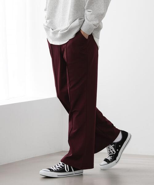 FEELING MADE（フィーリングメイド）の「FEELING MADE ストレッチポンチ セミフレア パンツ <UNISEX>（その他パンツ・レディース・ワインレッド/ベージュ/ブラック・S/M/L）」の22枚目の写真