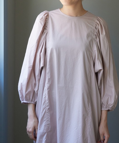 note et silence (ノートエシロンス)の「【 AMB100貨 】シルキータイプライター ギャザースリーブワンピース(ワンピース・レディース・カーキ/ブラック/その他1/その他2・FREE)」の20枚目の写真