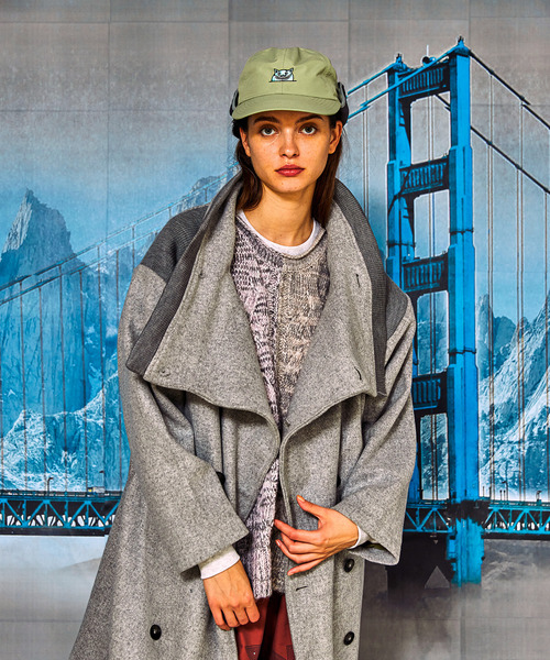 And A（アンドエー）の「AlexanderLeeChang アレキサンダーリーチャン / YOSHI47 EARMUFFS CAP 刺繍入り イヤーマフキャップ / AC052135（キャップ・メンズ・ブラック/オレンジ/グレー・ONE SIZE）」の5枚目の写真