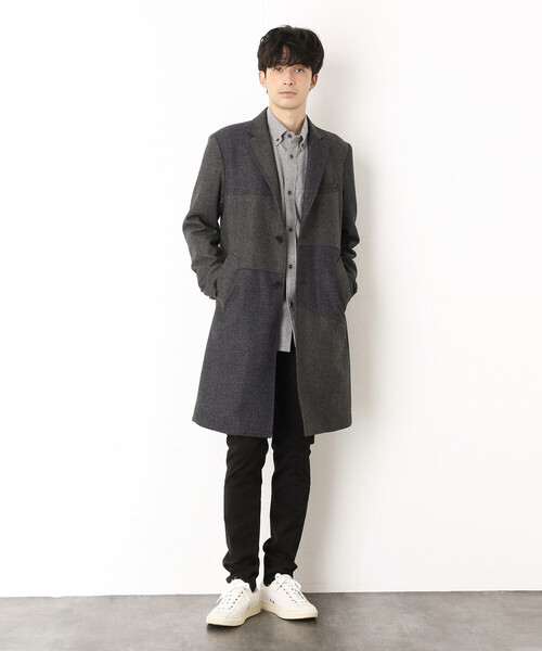 COMME CA COMMUNE(コムサコミューン)の「チェスターコート(チェスターコート・メンズ・ブラウン/グレー・SMALL/MEDIUM/LARGE)」の3枚目の写真