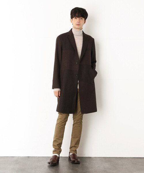 COMME CA COMMUNE(コムサコミューン)の「チェスターコート(チェスターコート・メンズ・ブラウン/グレー・SMALL/MEDIUM/LARGE)」の6枚目の写真