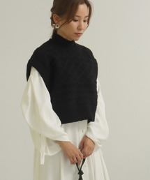 AULI | 【低身長向けサイズ】ケーブルニットベスト(ベスト)