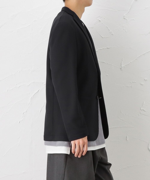 NAVY(ネイビー)の「ダブルフェイスジャケット(テーラードジャケット・メンズ・ブルー/ブラック/ネイビー・L/M/S/XL)」の6枚目の写真