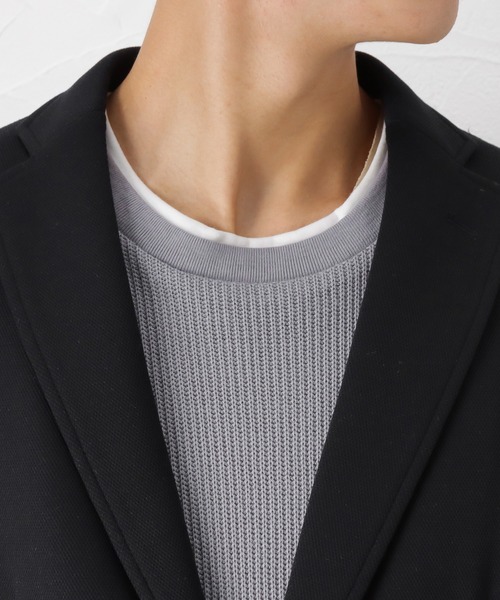 NAVY(ネイビー)の「ダブルフェイスジャケット(テーラードジャケット・メンズ・ブルー/ブラック/ネイビー・L/M/S/XL)」の8枚目の写真