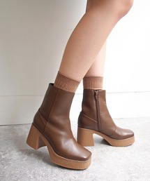 byあしながおじさん（バイアシナガオジサン）の「厚底チャンキーヒールブーツ　-8740103（ブーツ・レディース）」