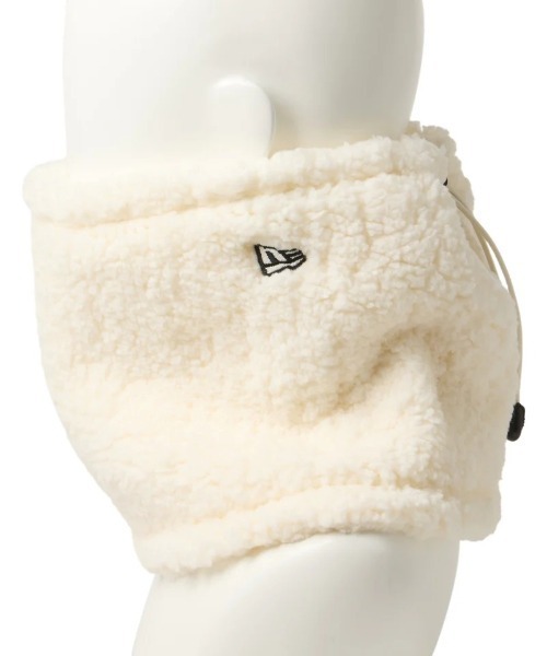 NEW ERA（ニューエラ）の「NEW ERA/ニューエラ ネックウォーマー 防寒 ボアフリース 12854792/12854793/12854794/14670017（ネックウォーマー/スヌード・メンズ・ブラック/ホワイト/ベージュ/ライトベージュ・FREE）」の8枚目の写真