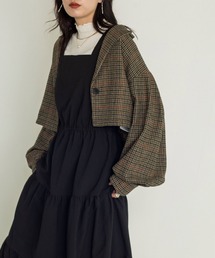 w closet | 起毛チェックショート丈シャツジャケット(シャツ/ブラウス)