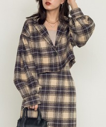 w closet | 起毛チェックショート丈シャツジャケット(シャツ/ブラウス)