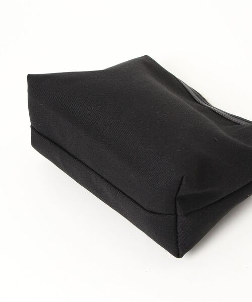 外ポケット付きフェイクレザートートバッグ（ポーチ付き）