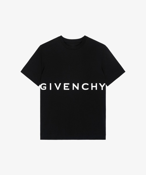 GIVENCHY（ジバンシイ）の「エムブロイダードGIVENCHYスリムフィットTシャツ（Tシャツ/カットソー・メンズ・ダークブルー/ブラック・SMALL/MEDIUM/LARGE/X-SMALL）」の2枚目の写真
