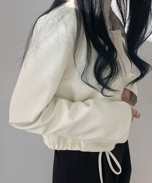 Dream garden(ドリームガーデン)の「レザージャケット(ライダースジャケット・レディース・ブラック/クリーム・FREE)」の16枚目の写真