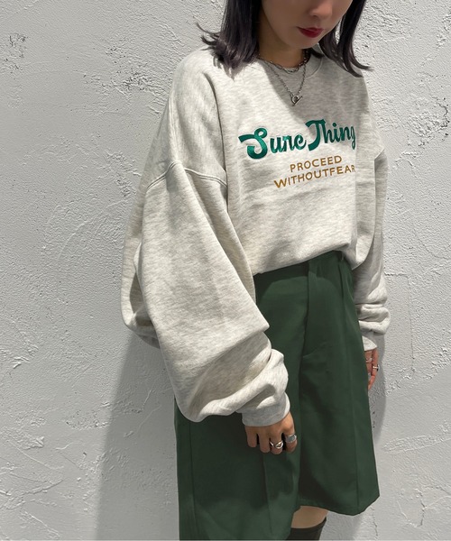 apres jour mignon（アプレジュールミニョン）の「アソートスウェット【ZOZOTOWN限定アイテム】（スウェット・レディース・ブラック/ダークグリーン/ネイビー/ナチュラル/ライトベージュ/その他/マスタード/アイボリー・X-LARGE/フリー）」の8枚目の写真