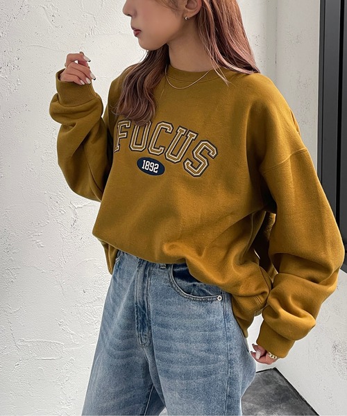 apres jour mignon（アプレジュールミニョン）の「アソートスウェット【ZOZOTOWN限定アイテム】（スウェット・レディース・ブラック/ダークグリーン/ネイビー/ナチュラル/ライトベージュ/その他/マスタード/アイボリー・X-LARGE/フリー）」の7枚目の写真