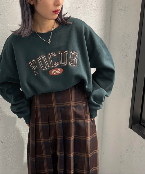 apres jour mignon（アプレジュールミニョン）の「アソートスウェット【ZOZOTOWN限定アイテム】（スウェット・レディース・ブラック/ダークグリーン/ネイビー/ナチュラル/ライトベージュ/その他/マスタード/アイボリー・X-LARGE/フリー）」の6枚目の写真