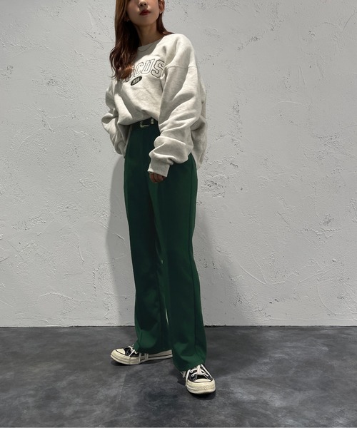 apres jour mignon（アプレジュールミニョン）の「アソートスウェット【ZOZOTOWN限定アイテム】（スウェット・レディース・ブラック/ダークグリーン/ネイビー/ナチュラル/ライトベージュ/その他/マスタード/アイボリー・X-LARGE/フリー）」の9枚目の写真