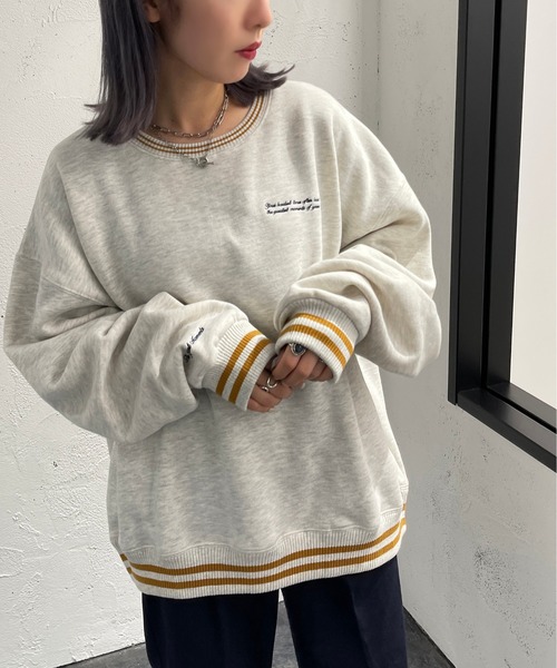 apres jour mignon（アプレジュールミニョン）の「アソートスウェット【ZOZOTOWN限定アイテム】（スウェット・レディース・ブラック/ダークグリーン/ネイビー/ナチュラル/ライトベージュ/その他/マスタード/アイボリー・X-LARGE/フリー）」の12枚目の写真