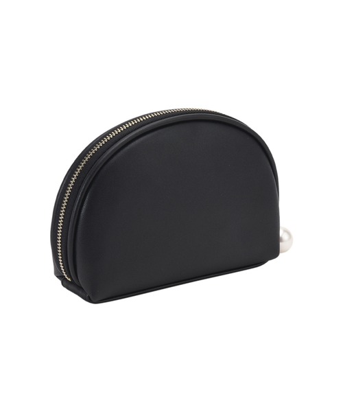 MARY QUANT（マリークワント）の「エンボスデイジーパール ラウンドポーチ（ポーチ・レディース・ブラック/パールピンク・FREE）」の6枚目の写真