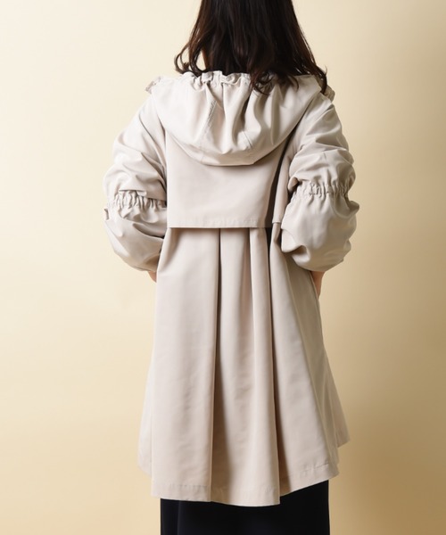 INTERPLANET（インタープラネット）の「ギャザースリーブフードコート（その他アウター・レディース・ブラック/カーキ/ライトベージュ・FREE）」の22枚目の写真