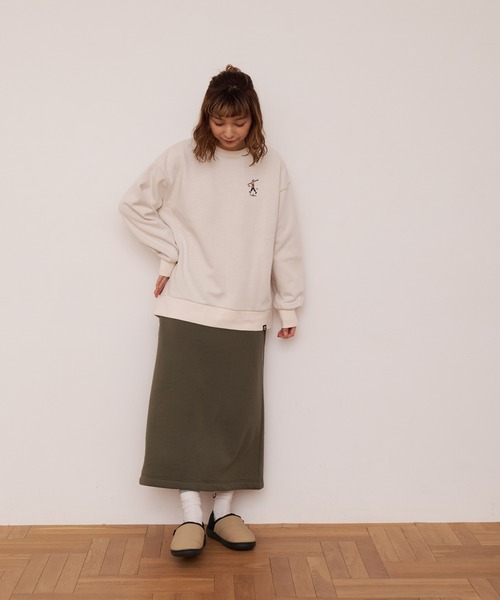 OUTDOOR PRODUCTS(アウトドアプロダクツ)の「【OUTDOOR PRODUCTS/アウトドアプロダクツ】冬の暖かいアイテム 裏ボアロングスカート(スカート・レディース・オリーブ/杢グレー/スミクロ・MEDIUM/LARGE)」の20枚目の写真