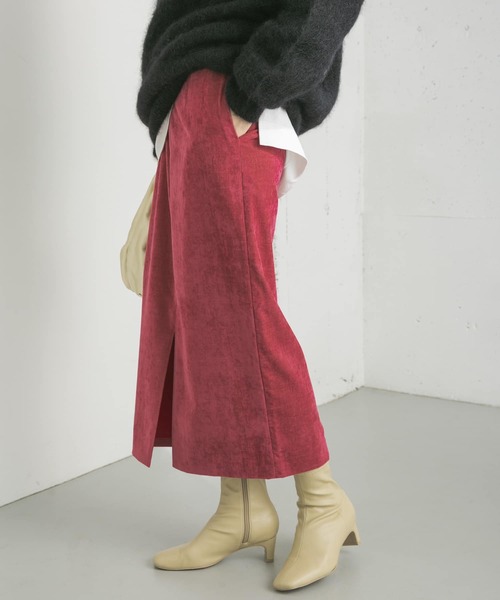 URBAN RESEARCH(アーバンリサーチ)の「ベロアタイトスカート(スカート・レディース・ブラウン/ブルー/ピンク・38/36)」の5枚目の写真