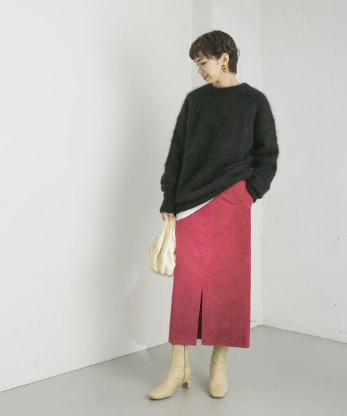 URBAN RESEARCH(アーバンリサーチ)の「ベロアタイトスカート(スカート・レディース・ブラウン/ブルー/ピンク・38/36)」の9枚目の写真