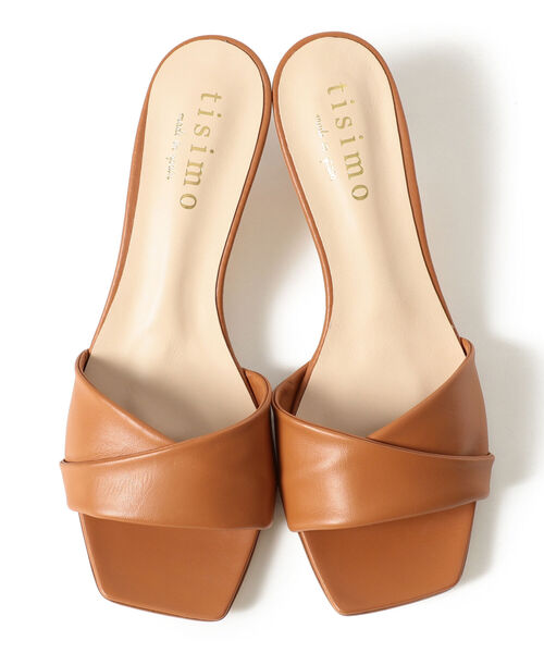 BEAMS LIGHTS（ビームスライツ）の「tisimo / フロント クロス サンダル（サンダル・レディース・ブラウン系その他3/ブラック・36/38/37/39）」の14枚目の写真