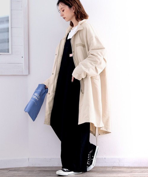 classicalelf(クラシカルエルフ)の「3WAYで使える優秀アイテム!ビッグシルエットM-65キルトライナー付きモッズコート 2枚セット(モッズコート・メンズ・ブラック/アイボリー/カーキ・X-LARGE/LARGE/MEDIUM)」の2枚目の写真