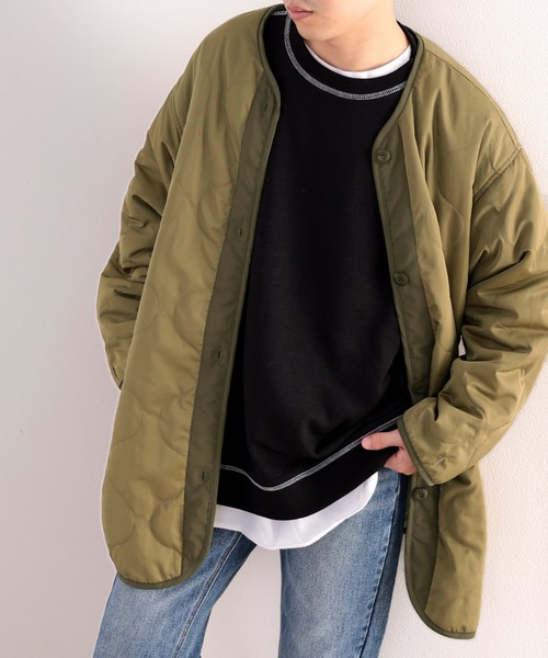 classicalelf(クラシカルエルフ)の「3WAYで使える優秀アイテム!ビッグシルエットM-65キルトライナー付きモッズコート 2枚セット(モッズコート・メンズ・ブラック/アイボリー/カーキ・X-LARGE/LARGE/MEDIUM)」の5枚目の写真