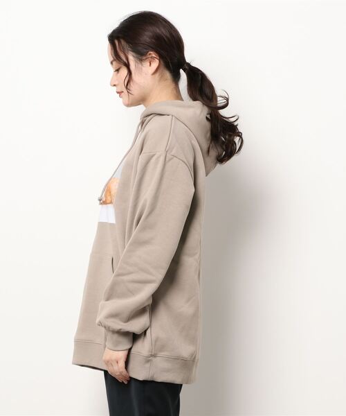 Samansa Mos2（サマンサ モスモス）の「【ねこねこ食パン×SamansaMos2】プリントパーカー（パーカー・レディース・ベージュ/グレー/キナリ・ﾌﾘ-）」の5枚目の写真