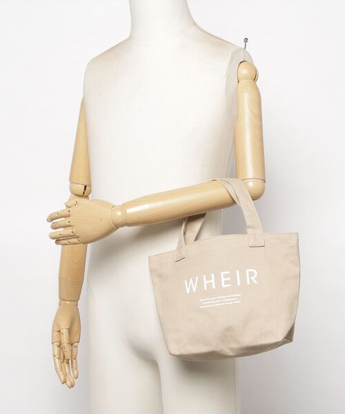 WHEIR（ウェア）の「WHEIR キャンバスランチトートバッグ（トートバッグ・レディース・ホワイト/ブラック/ベージュ/グレー/ライトベージュ・FREE）」の21枚目の写真