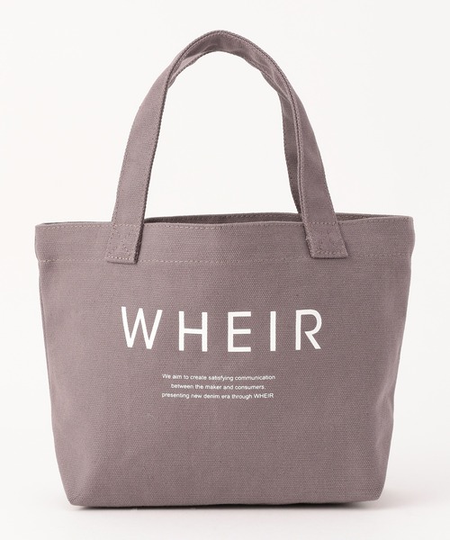 WHEIR（ウェア）の「WHEIR キャンバスランチトートバッグ（トートバッグ・レディース・ホワイト/ブラック/ベージュ/グレー/ライトベージュ・FREE）」の4枚目の写真