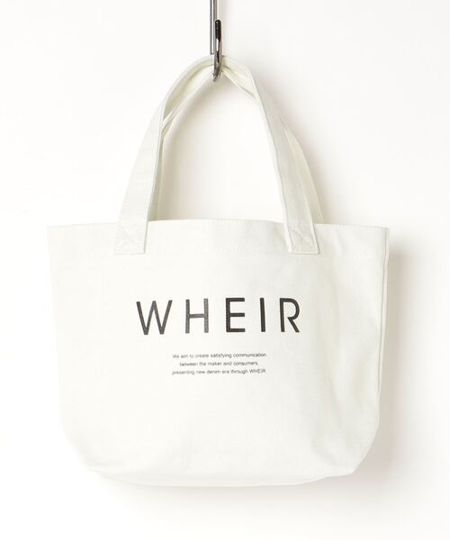 WHEIR（ウェア）の「WHEIR キャンバスランチトートバッグ（トートバッグ・レディース・ホワイト/ブラック/ベージュ/グレー/ライトベージュ・FREE）」の6枚目の写真
