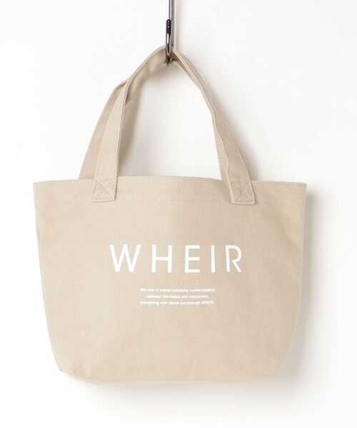 WHEIR（ウェア）の「WHEIR キャンバスランチトートバッグ（トートバッグ・レディース・ホワイト/ブラック/ベージュ/グレー/ライトベージュ・FREE）」の18枚目の写真