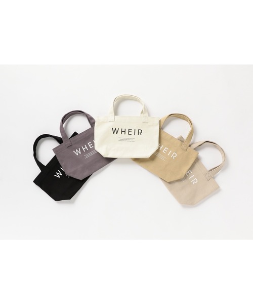 WHEIR（ウェア）の「WHEIR キャンバスランチトートバッグ（トートバッグ・レディース・ホワイト/ブラック/ベージュ/グレー/ライトベージュ・FREE）」の20枚目の写真
