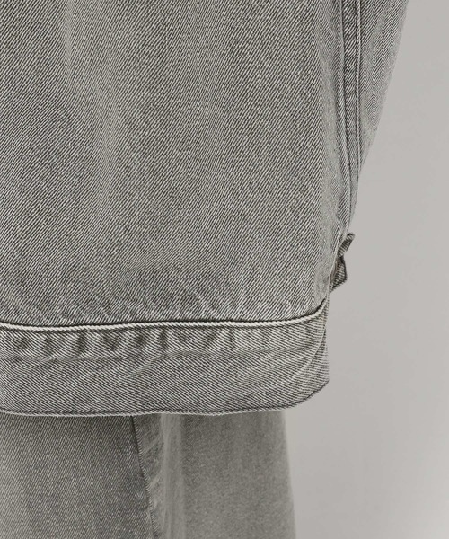 新品　タグ付　ニコアンドREMAKE COVERALL グレーデニム niko and（ニコアンド）の「[niko and JEANS 2021AW