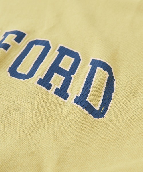 CUBE SUGAR(キューブシュガー)の「空紡糸ミニ裏毛ピグメント染プルオーバーロゴパーカー(パーカー・レディース・イエロー/ブルー/モカ/ラベンダー・M)」の21枚目の写真