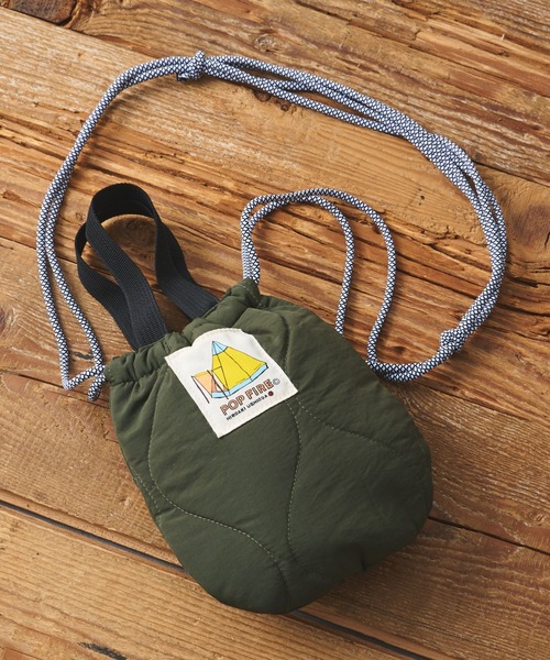 CIAOPANIC TYPY（チャオパニックティピー）の「【POPFIREｘCIAOPANIC TYPY】別注 巾着バッグ Mサイズ（ショルダーバッグ・レディース・レッド/イエロー/グリーン/イエロー系その他/レッド系その他/レッド系その他2・M）」の2枚目の写真