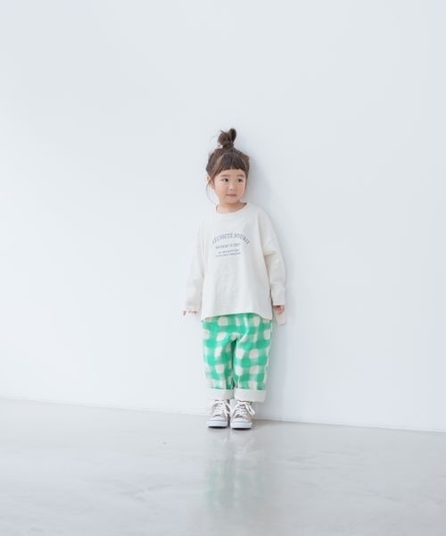 LOWRYS FARM(ローリーズファーム)の「ロゴTEELS 264241(Tシャツ/カットソー・キッズ・アイボリー/オフホワイト/ピンク・110cm/120cm/130cm/140cm/150cm)」の4枚目の写真
