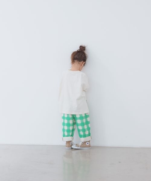 LOWRYS FARM(ローリーズファーム)の「ロゴTEELS 264241(Tシャツ/カットソー・キッズ・アイボリー/オフホワイト/ピンク・110cm/120cm/130cm/140cm/150cm)」の6枚目の写真