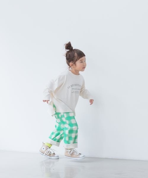 LOWRYS FARM(ローリーズファーム)の「ロゴTEELS 264241(Tシャツ/カットソー・キッズ・アイボリー/オフホワイト/ピンク・110cm/120cm/130cm/140cm/150cm)」の7枚目の写真