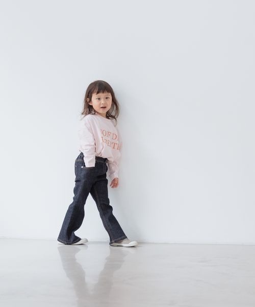 LOWRYS FARM(ローリーズファーム)の「ロゴTEELS 264241(Tシャツ/カットソー・キッズ・アイボリー/オフホワイト/ピンク・110cm/120cm/130cm/140cm/150cm)」の10枚目の写真